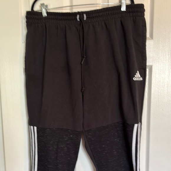 Adidas men’s black jogger sweatpants size 2XL - Picture 1 of 10